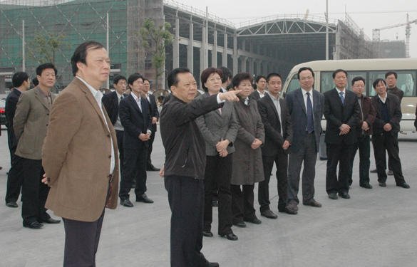 常州市市长王伟成一行来尊龙凯时人生就是搏集团督查特种及超高压电缆项目建设情形