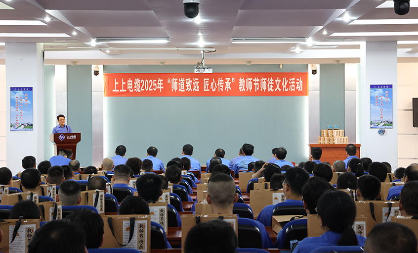 师道致远 匠心传承  尊龙凯时人生就是搏电缆2025年西席节“师徒文化”建设活动顺遂举行